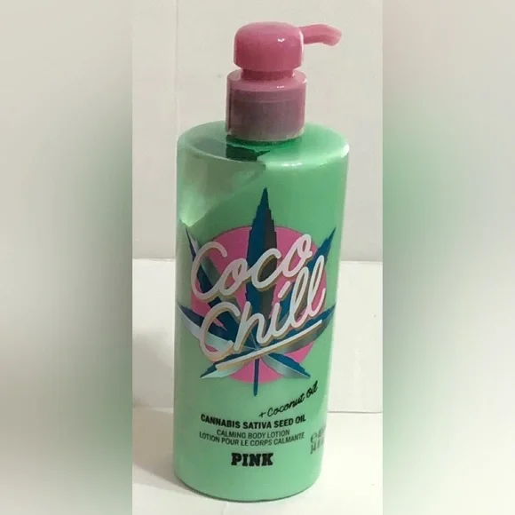 Pink body care Coco chill calming body lotion W/cannabis sativa seed oil.14oz - Picture 1 of 2